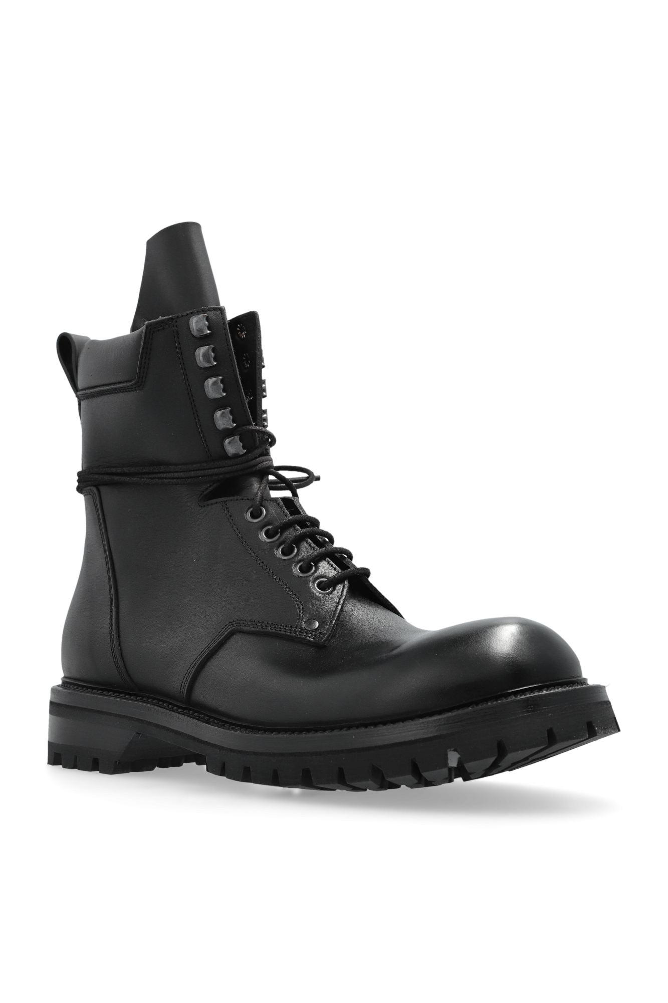 Rick Owens Lace-up Combat Boots 36